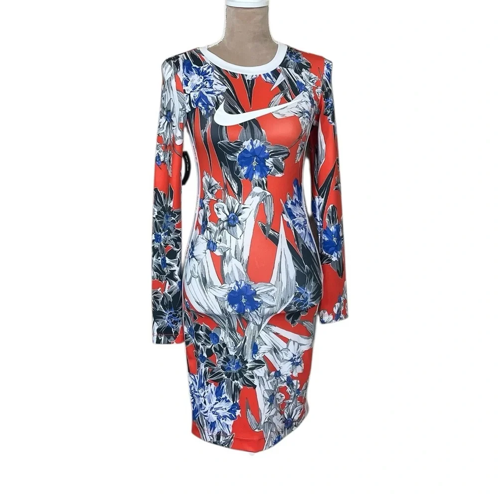 Nike Hyper Femme AOP Long Sleeve Floral Dress NWT (D-1)